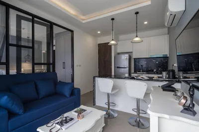 Deluxe-Doppel- oder Zweibettzimmer mit Stadtblick — Palmyrah Surin Beach Residence